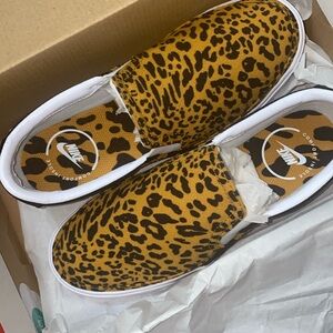 Nike slip On with animal pattern